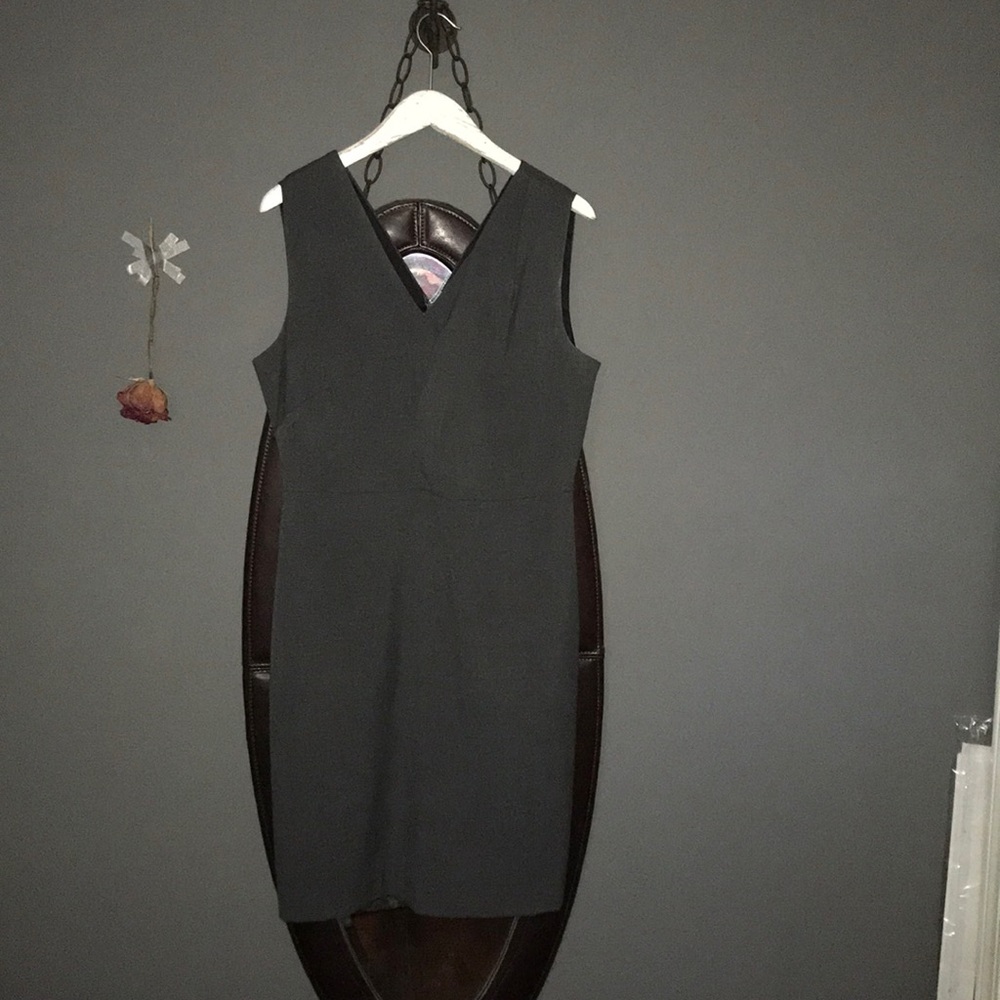 Grey business banana republic dress